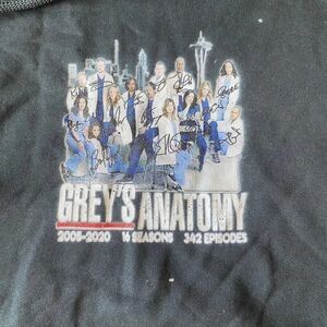 Grey's Anatomy Hoodie Black Medium